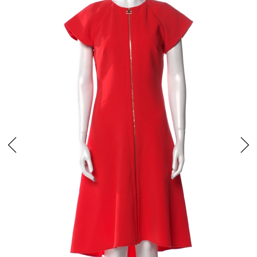 Chic High Low Red Dress